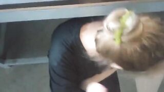 Embarrassed to suck dick and cummed in mouth - for good grades [Russian girl]