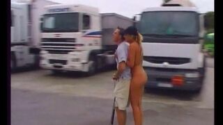 French Busty Roller Coaster Strip on Drivestop