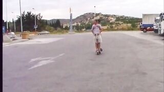 French Busty Roller Coaster Strip on Drivestop