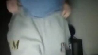 Cute Blonde Shows Off Her Big Booty on Webcam