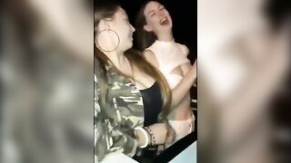 teen girl shows off her perfect tits on camera